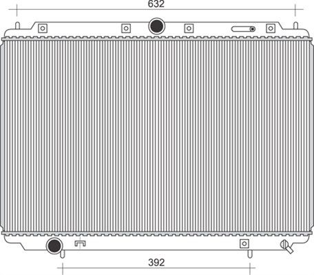 MAGNETI MARELLI radiatorius, variklio aušinimas 350213105500